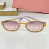 Óculos de sol da moda e moderna, designer feminino, moldura de acetato oval de meia estrutura, proteção 100% UV, marca vintage, óculos de forma oval masculinos