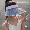 Berets Rechargeable Fan Sun Hat Protection Outdoor Cap Adjustable Women's Summer With Built-in Usb For Travel