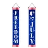 Figurines décoratines Independence Day Banner Couplet Couplet Party Decoration Porte Curtain Holiday Atmosphère