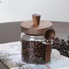 Opslagflessen glasvoedingcontainers Jar metselaar potten brede mond goede afdichtingsbussen voor koffiepeper