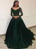 Robes de fête N171 Fashion in Green Boat-Neck Natural Natural A-Line-Long Longle Longs Women Onenig Robes / Prom Bridal Robes