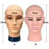 Mannequin Heads Rubber Mens Fake Head Pruik maakt hoed display houder hoofdmake -up Q240510