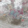 Geschenkverpackung Vintage Schöne Pink Flying Dancing Butterfly Crystal Washi Pental Tape für Kartenherstellung DIY Scrapbooking Dekoratives Aufkleber