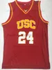 Bronny 6 USC Jersey Basketball Trikots NCAA 1 Nick Young 10 Derozan Southern California College Vintage Pullover -Trikot