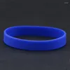 Bangle Silicone gummi armband flexibelt armbandsband sport avslappnad för kvinnor män personlighet gåvor tillbehör