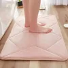 Tapijten Entry Deur Mat Non-slip Fijne textuur Decoratief geheugenschuim Langdurige sterke waterabsorptie Ultra zachte toiletvloer