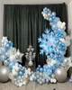 Fête de Noël fournit une nouvelle glace et un ballon sur le thème de la neige Garland Garland Set Birthday Decoration7098869