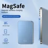 Dünne und leichte Magsafe Magnetic Wireless Power Bank 10000 mAh Digital Display Aluminiumlegierung Power Bank
