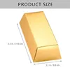 Enveloppe-cadeau Paper Gold Bar Boîte Golden Party Favor Boîtes Pirate Thème Supplies Candy Candy Decoration Chocolate Packaging