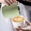 Tasses Café Brother tasse de lait mousquette pichet pichet en acier inoxydable Latte Conteneur anti-rust Grade alimentaire avec poignée ergonomique