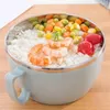 Dinnerware Instant Noodle Bowl Stainless Steel Inner Layer Leak-proof Environmental Health Simple Design Corrosion And Rust Resistance 126g