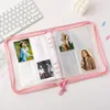 Zipper A5/A6 Binder Kpop Pocard Collect Book Po Cards Organizer Notebook Sleeves School Stationery