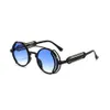 Classic Vintage Round Punk Sunglasses Gothic Steampunk Sun Glasses Fashion Trend Sunglasses Uv400 Protection Eyelasses wholesales