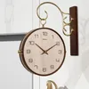 Wandklokken woonkamer klok decoratie elegant kunst kwarts home cadeau klassieke houten handen haken houten reloj pared decor
