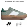 Platform Designer Suede Leather Luxury Women Bold Sports Shoes Pink Blue Burst Cream Collegiate Green Red Gum Black White Girls Womens Sneakers Trainers Size 36-40
