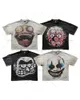 Gothic American rétro surdimensionné T-shirt Men Y2K Cartoon Imprimé des hommes à manches courtes Spoof Punk Street Casual Loose Top Femmes 240511