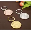 Token Gold Coin Nyckelplatta Keychain Chain Novely Party Favor Metal Keyring Commemorative Souvenir Gift 0207 Ring