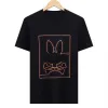 Psychological Bunny Shirt Summer Mens Tshirt Rabbit Print Short Sleeve Par Tee Cotton Business T-Shirt Psyco Tees 3xl Digv