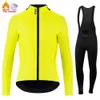 Hayranlar Tees 2024 Raudax Kış Ceket Yarışı Uzun Kollu Jersey Set Sıcak Yün Bisiklet Triatlon Yolu Giyim Q240511