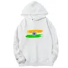 Флаг мужского толстовка Индии рисовать графические толстовки с капюшоном, подходящие для всех возрастов весенняя осень -хлопковая уличная одежда мужская одежда мужская одежда