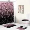 Tende per doccia sakura fioritura set tende per doccia set di fiori di ciliegia piante decorazioni per bagno primaverilo