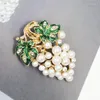 Broches Fashion Alloy Pearl Grape Broche Dameskledingaccessoires Pinnen