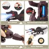 Laser Tracking RC Dinosaur Toys for Kids Remote Control Robot Verisimilitude Sound Spray Boys Girls Childrens Gifts 240511