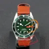 M79230 A21J MONTRE MENSEAUX AUTOMATIQUE 41 mm Célier vert Dial Green Markers Brown En cuir STRAP SPORTES RELOJ