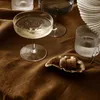 Caixas de armazenamento elegante bandeja de bloqueio de latão vintage mini casca de jóias de jóias prato de mesa chique de mesa para tesouros
