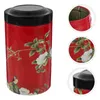 Garrafas de armazenamento Tinplate Tea Home Solder Candy Jars com tampas fazendo latas