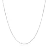 Chains Agteffer 925 Serling Silver 16/18/20/22/24/26/28/30 Collier de chaîne latérale 2 mm pour femmes