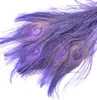 100pcs 1012inch2530cm Lavender Peacock Feather Crafts DisplayJewelry Party Fournitures Costumes décor9351784