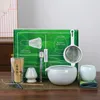 Ensembles de voies de thé 9pcs / set Boîte-cadeau en céramique en céramique japonais Thé Green Chasen Stand Bowl