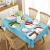 Table de snowman de neige nappe