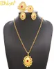 Gioielli Ethlyn Ethiopianeritrean Bride Gold Color Set di gioielli con regali etnici africani di pietra Habesha Wedding Dare S1974479834