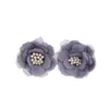 Fleurs décoratives 10pcs accessoires artificiels de cheveux de fleurs 3,3 cm