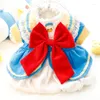 Vêtements pour chiens kawaii mignon bowknot canard hiver réchauffeur de coton coton coton coton robes chats robes de vêtements