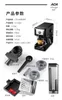 Máquina de café italiana para uso doméstico, extração de vapor retrô pequena e semi-automática e espuma, estilo familiar
