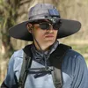 BERETS FAN SOLAR FISHERMAN HACK LANGGE BRIM SUN STRAPOPRO ANTI-UV PROTEZIONE DELLA MOLLA SUL SUL CAPORE OUTDOOR CAMPO