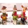 Set Cap Christmas Cover fles Wijndecoraties Hangende ornamenten Hoed Kerstmis Duiterij Huistafel Decoratie Supplies 916