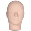 Mannequin Heads Professional Practice in Makeup Massage Body Painting Högkvalitativ mjuk dummy Frisyr Training Head Q240510