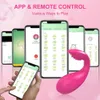 Andra hälsoskönhetsartiklar Wireless Bluetooth -app vibrator för kvinnor fjärrkontroll dildo g spot massager slitage vibrerande ägg kvinnliga leksaker för vuxna 18 T240510