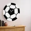 Wanduhren 3D Fußballkunst Dekorative Acryl moderne Uhr Home Decor Sport Tauthaben für Fußballspieler