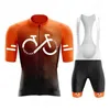 팬 Tops Tees Cycling Jersey Set 2023 Summer Ropa Ciclismo Mens 사이클링 의류 그라디언트 마운틴 스포츠웨어 Q240511