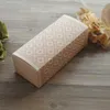 Enveloppe-cadeau 22 * 9,3 7cm 10 élégant motif de fleurs brun clair box en papier biscuits au chocolat bougies de mariage fête du mariage packagingq240511