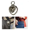 Keychains Heart Cored Chain Pendant Pendard Keychain Keys Rings Alloy Material Heyring Holder Perfect for Women Bags