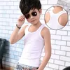 Enfants Gilet Tshirts Summer Boys Girls Cotton Sports Tops Washingtcoat Couleur pure Casual Kids Vest 240510