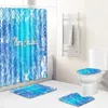Chattes de bain zeegle joyeux Noël rideau de douche de salle de bain absorbant de toilette de toile de toilette