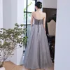 Parti Elbiseleri Vestido de Noche Banquete 2024 Vintage Straplez Gece Şık Çıkarılabilir Kollu Balo Gowns Zarif A-Line