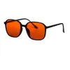 Sonnenbrille Shinu Y2k Style Brille Männer Frauen quadratische Form rot